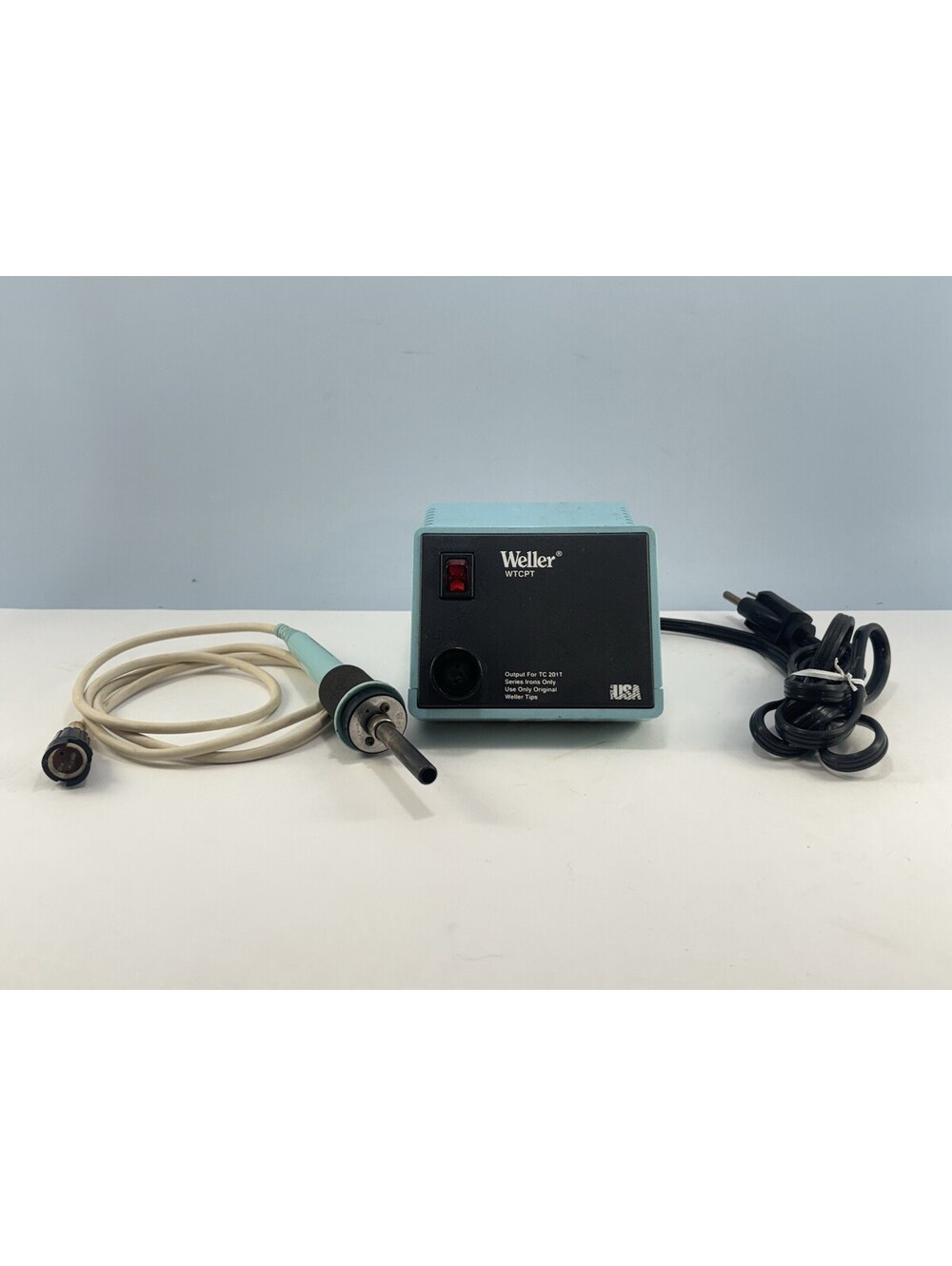 Vintage Weller PU120-T Power Supply Station w/TC201-T Soldering Iron NO TIPS